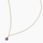 14K Gold Birthstone Necklace