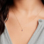 14K Gold Birthstone Necklace
