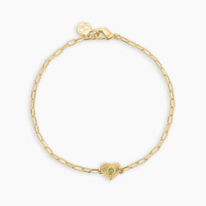 Birthstone Heart Bracelet