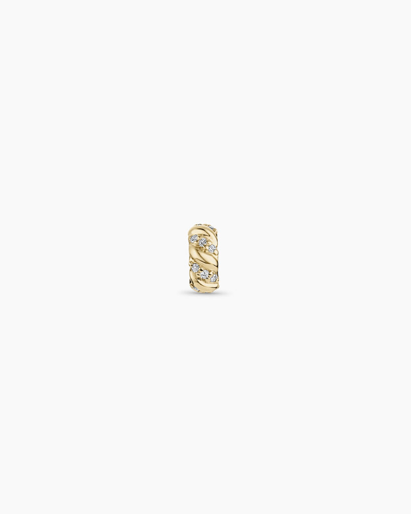 14K Diamond Crew Halo Charm