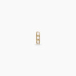 14K Gold Pearl Halo Charm