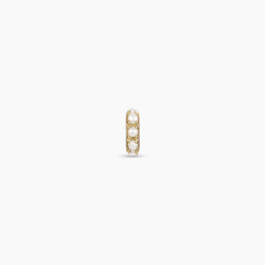 14K Gold Pearl Halo Charm
