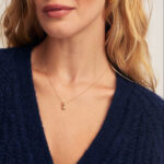 14K Diamond Scallop Charm