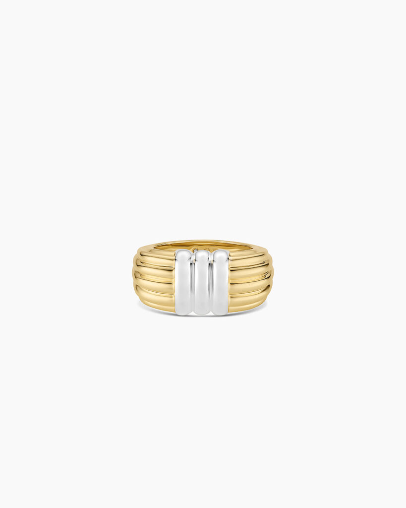 Melrose Statement Ring – Mixed Metal