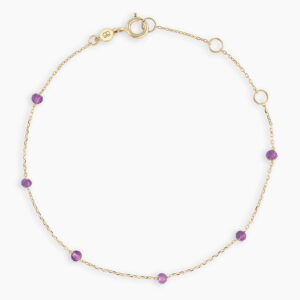 14K Gold Newport Birthstone Bracelet